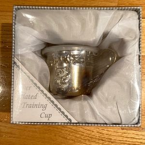 Baby’s NWT silver plated training cup. Baby Connection.